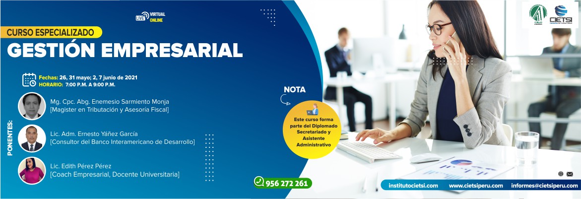 CURSO ESPECIALIZADO GESTIÓN EMPRESARIAL 2021